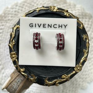 Red hoop earrings from Givenchy